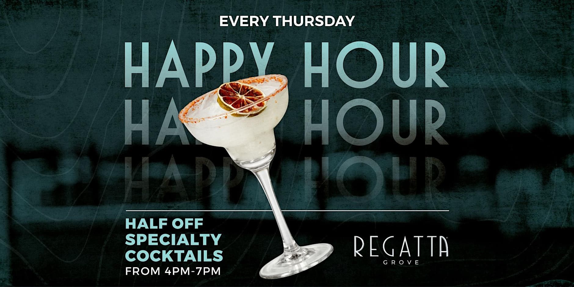 Thursday Happy Hour event flyer