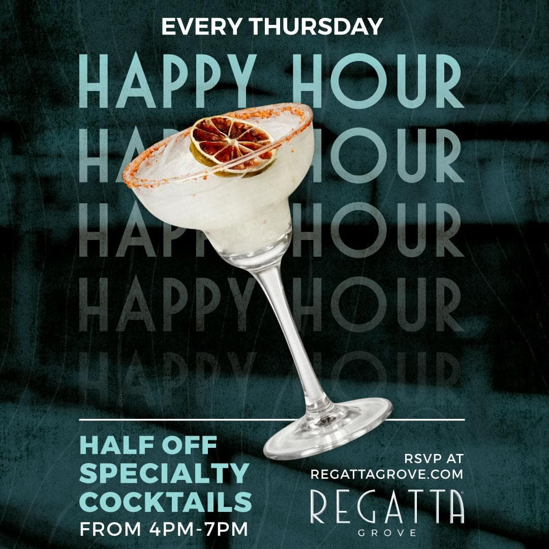 Thursday Happy Hour event flyer