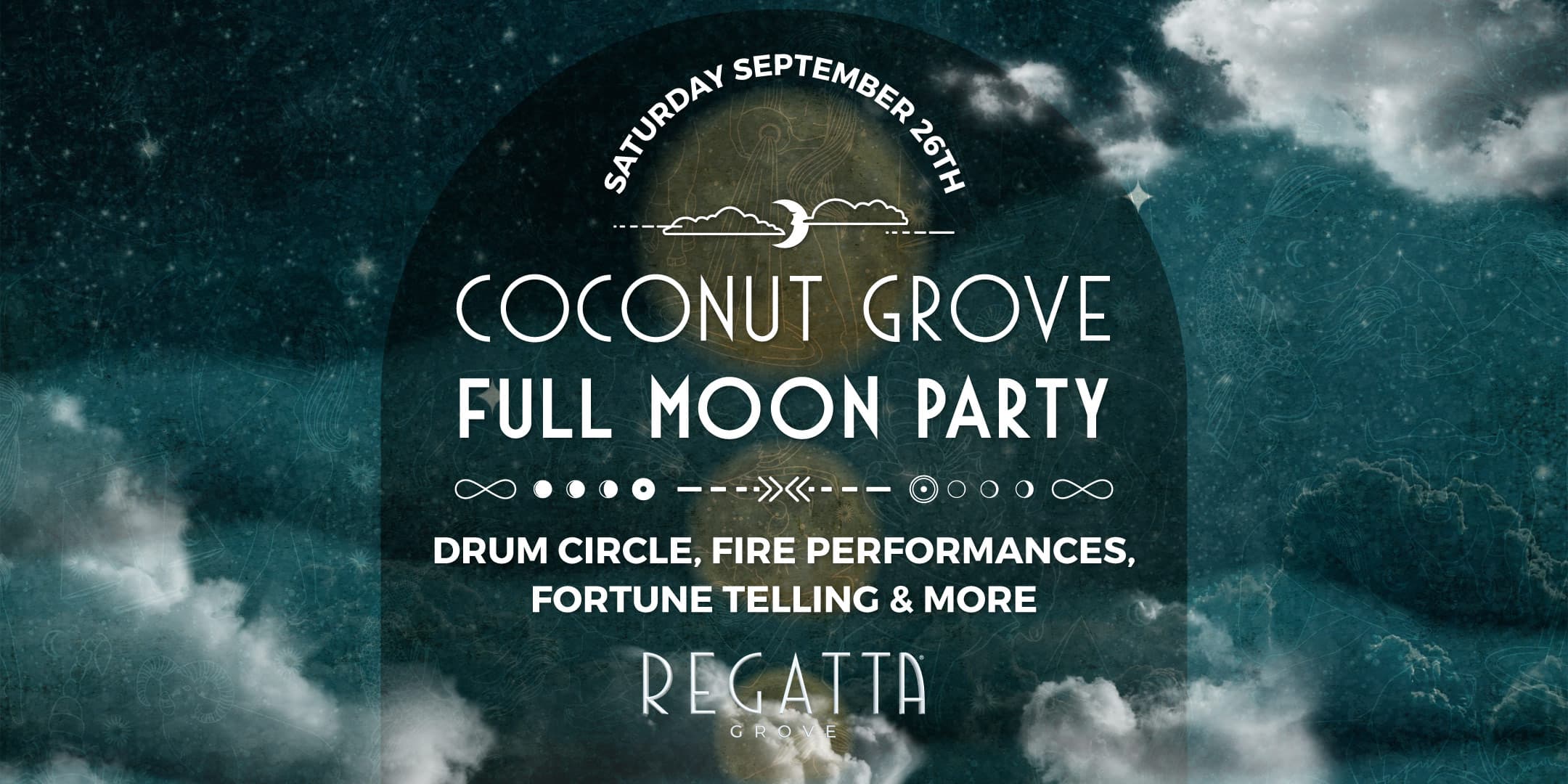 Coconut Grove Full Moon Party event flyer