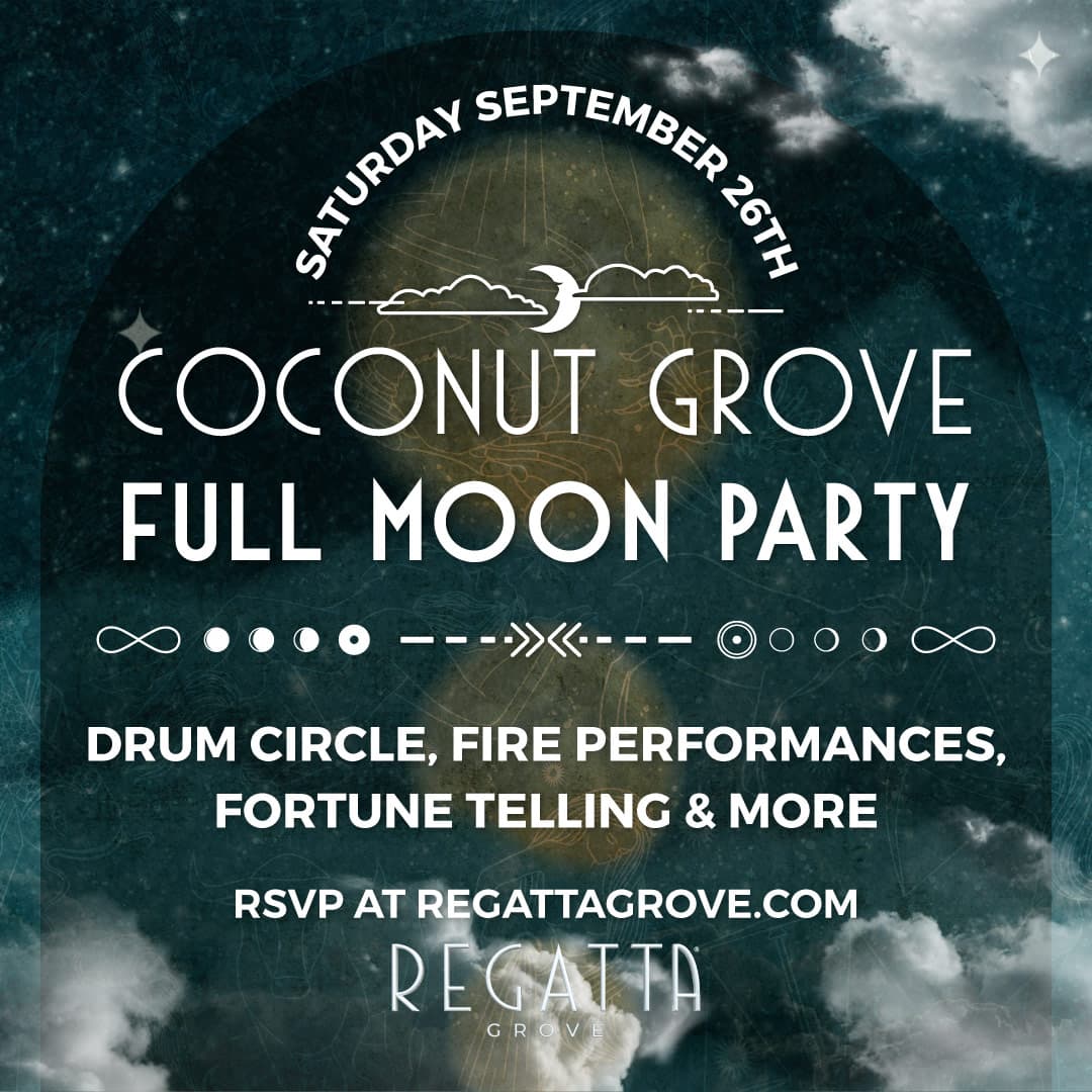 Coconut Grove Full Moon Party event flyer